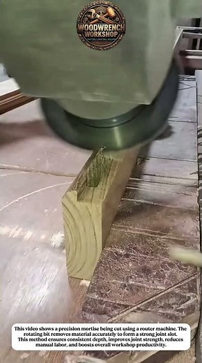 Precision Mortise Cutting with Router | Strong Wood Joint Process
