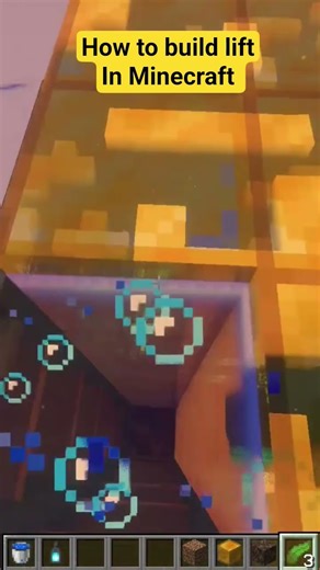 easy to build lift in Minecraft #minecraft #shorts