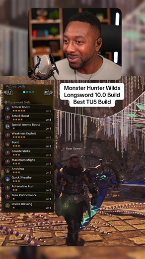 Longsword 10.0 Build Best TU5 Build Monster Hunter Wilds Title Update 4 #monsterhunter #monsterhunterwilds #gaming #mhw #Monsterhuntergameplay
