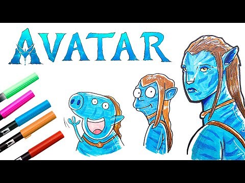 Dibuja y Colorea PERSONAJES de AVATAR 2 💙