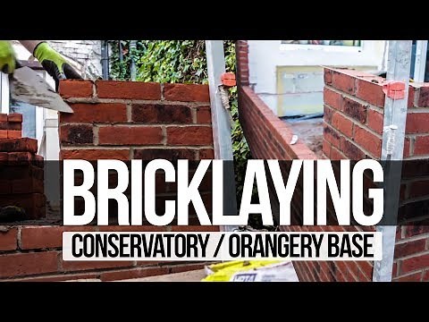 how to build conservatory base bricklaying - completed by myconservatoryroofreplacement