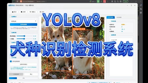 YOLOv8犬种识别检测系统（狗）（项目源码 YOLO数据集 模型权重 UI界面 python 深度学习 环境配置 目标检测）