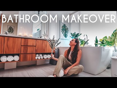 Aesthetic Spa Bathroom Makeover | 10 Easy Ways To Decorate, Clean & Organize