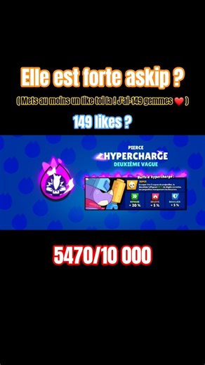 J'achète l'HYPERCHARGE de Pierce ! #brawlstars #faitespercer #gaming #supercell