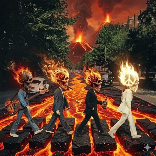 The Beatles cross the street