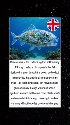 Researchers Created A Bio Inspired Robot Fish That Turns Plastic Into Energy 🐟