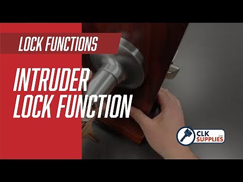 How it Works: Intruder Lock Function on Grade 1 and Grade 2 Commercial Locks