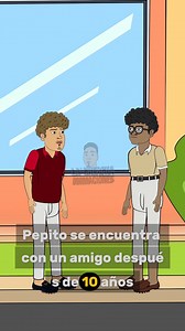 El joven pepito que se encuentra con su amigo #comedy #humor #chistes | La chercha animaciones