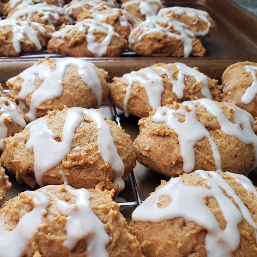 Iced Pumpkin Cookies