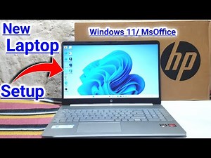 New laptop setup | New laptop setup windows 11 | First time laptop kaise open kare