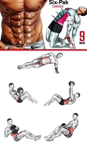 “9 Minute Six Pack Abs Workout 🔥 | Home Abs Routine”🤯