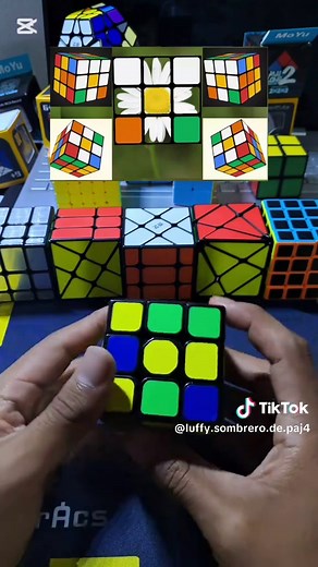 Armar el CUBO RUBIK 3X3 (Método Principiante)... tutorial completo #tiktok #tutorials #cuboderubik #3x3 #luffy444