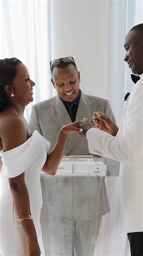 A beautiful wedding ceremony as the groom shares heartfelt vows. #shorts #shortsviral