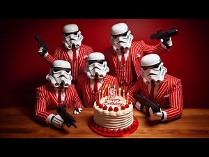 May the Cake Be with You! Stormtroopers Sing Happy Birthday