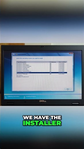 Setting Up Windows 7 on a Dusty Old SSD! #shorts