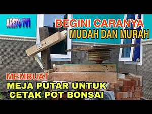 How to make a turntable for printing bonsai pots