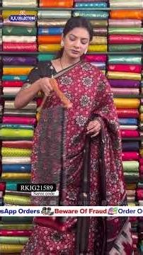 Maheswari Silk Kalamkari Print Sarees I Wholesale Shop I‪@RKCOLLECTIONSIN‬