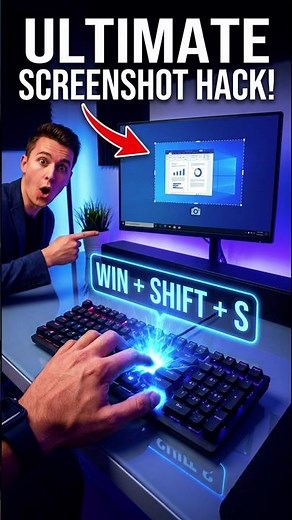 Windows screenshot trick nobody knows #windows #lifehack #shorts