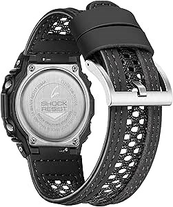 16mm Watch Strap Replacement for Casio GA-100/100C/110/120/135/140/150/200/201/300/310/400/700/710/735/800/2100/2110,Perforated mesh design for breathable comfort