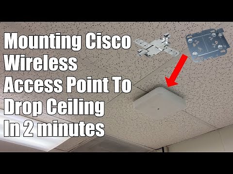 How to mount a Cisco wireless access point to a drop ceiling