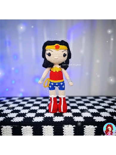 ✨ Remember her? ✨ My chibi Wonder Woman is still one of my favorite amigurumi makes 🧶💛 The pattern has been out for a while, but she definitely deserves a comeback! ⠀ 💥 Pattern available in my shop / link in bio 💬 Tell me if you've made her — or if she’s on your to-do list! #amigurumi #wonderwoman #crochetlove #amigurumipattern #cutecrochet