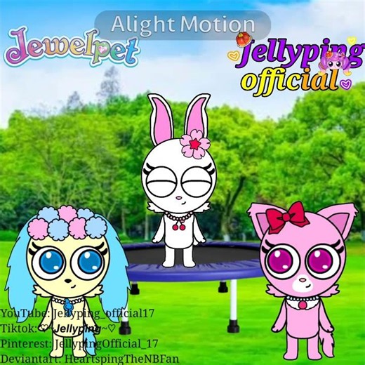 JewelPet Ruby Wants To Jumping In Trampoline :) #jewelpet