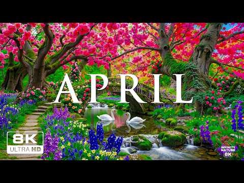 Spring in April 8K – Early Spring 2026 🌸 Blooming Valleys, Sakura Rivers & Bright Morning