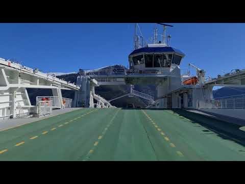 Crossing the Fjord 🚢 | Scenic 4K Ferry #Mannheller ferjekai Ride from Sogndal to Lærdal, Norway
