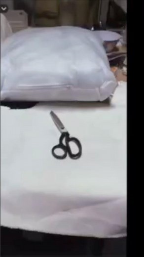 This is a video how I made a pillow by sewing it and no measurements at all