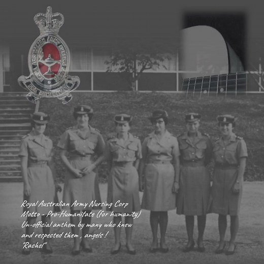 For the angels of the Royal Australian Army Nursing Corp, motto Pro-Humantitate,(for humanity). Un-official anthem by those that knew, remember and respected them, Russell's beautiful song "rachel" | Dave Cox