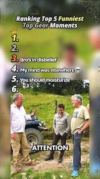 Ranking Top 5 Funniest Top Gear Moments 😭🤣 #topgear #cars #automobile #funny #thegrandtour