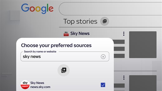 How to see more Sky News in Google