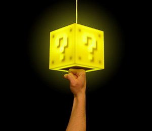 Super Mario Bros. Question Box Hanging Lamp