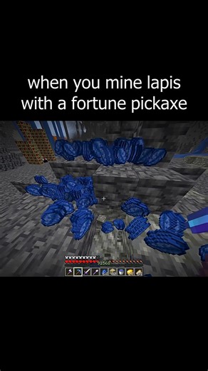 1.4K views | when you mine lapis with a fortune pickaxe #Minecraft #reels #MinecraftVillageBuild | Jysq Gaming | Facebook