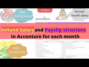 Accenture Payslip Structure and In-hand Salary