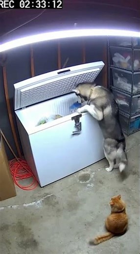 Cat Walks Upright to Switch On Light!