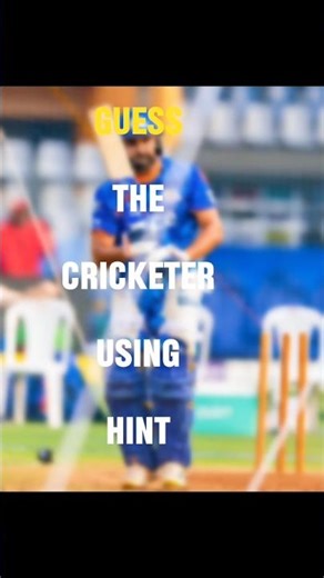 can you guess the cricketer using hint 🥵
