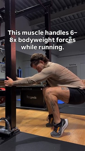 Alan Salgado Espino on Instagram: "Research shows it can experience 6–8× your bodyweight every stride—more than any other lower-leg muscle. Because it’s packed with slow-twitch fibers and connected through the powerful Achilles tendon, it absorbs and returns huge amounts of force with minimal energy cost. When your soleus isn’t strong enough to handle those loads, the stress shifts upward: • 👉 patellar tendon • 👉 Achilles tendon • 👉 plantar fascia • 👉 even the hip and lower back A stronger s