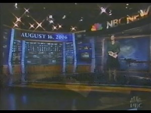 NBC Nightly News with commercial breaks 8-16-2006