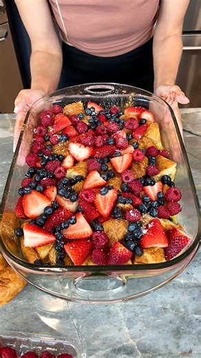 Croissant French toast casserole recipe