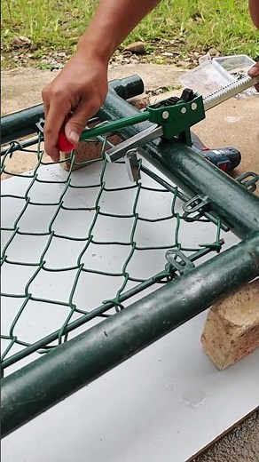 Guardrail mesh installation tips - good tools save manpower