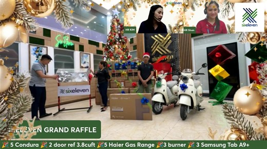 The SixEleven Christmas Raffle is our way of spreading holiday cheer and showing appreciation to our hardworking employees. Join us as we celebrate the season of giving with exciting prizes, fun surprises, and festive moments. Let’s end the year with gratitude, joy, and togetherness. #JoinOurTeam #sixelevenchristmasraffle #ApplyNow | Six Eleven Global Services