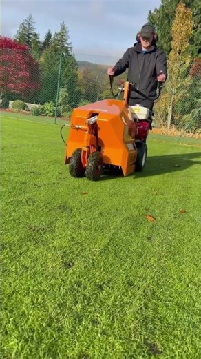 How a Turf Aerator Machine Works | Lawn Care Technology Explained 🌱⚙️