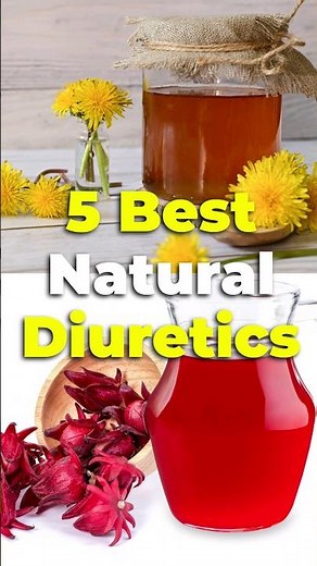 5 Best Natural Diuretics to Reduce Water Retention #shorts