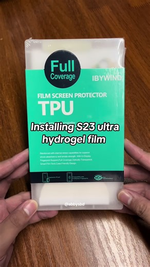 Installing Hydrogel Film on Samsung S23 Ultra