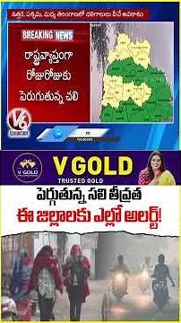 Extreme Cold Wave in Telangana | Yellow Alert for These Districts : IMD Weather Update | V6 News