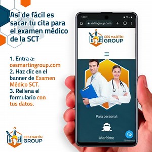 Así de fácil y sencillo es sacar tu cita para el Examen Médico de la SCT desde nuestro sitio web. ¡Entra a:: www.cesmartingroup.com y agenda tu cita ahora mismo! Si tienes dudas igual puedes escribirnos por whatsapp https://bit.ly/2RL8VXD o llámanos a los tels: 📲 (993)1482688 📲 (993)4352512 ☎️ (993)4811551 #CesMartinGroup #ExamenMédicoSCT #CapacitaciónParaLaIndustria #plataformeros | CES Martin Group