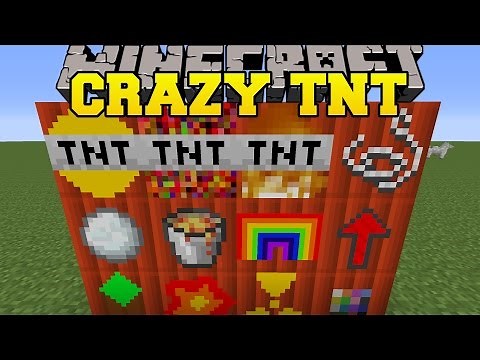 Minecraft: CRAZY TNT MOD (SO MANY NEW EXPLOSIVES!) Mod Showcase
