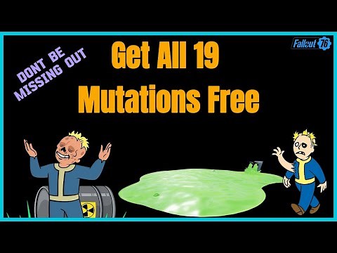 How To Get All 19 Mutations For Free Plus! Best Perk Cards For Mutations -Fallout 76
