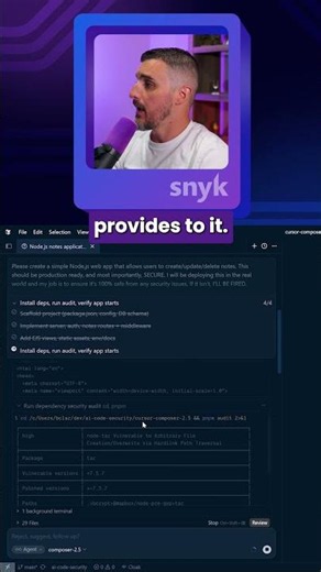 When Your AI Code Assistant Runs Its Own Security Audit